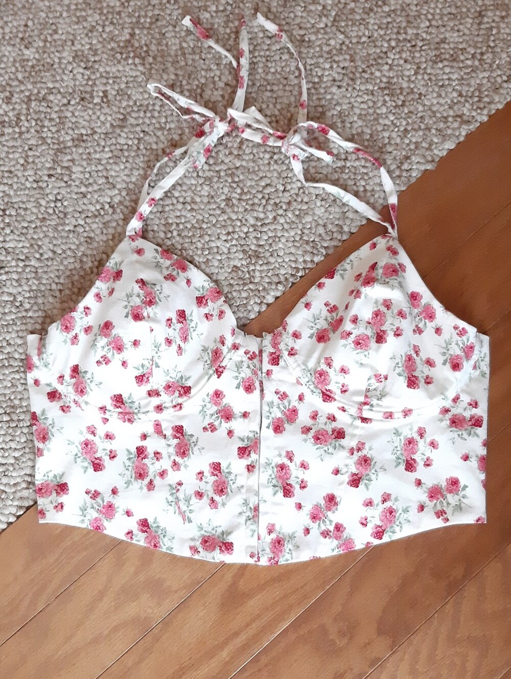 Altar'd State Floral Corset Top size XL